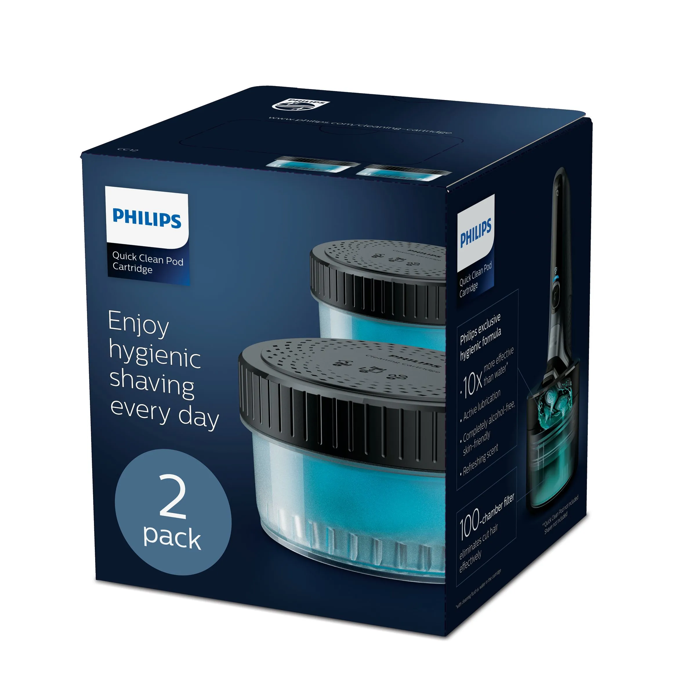 PHILIPS QUICKCLEAN CLEANING CARTRIDGE 2-PACK