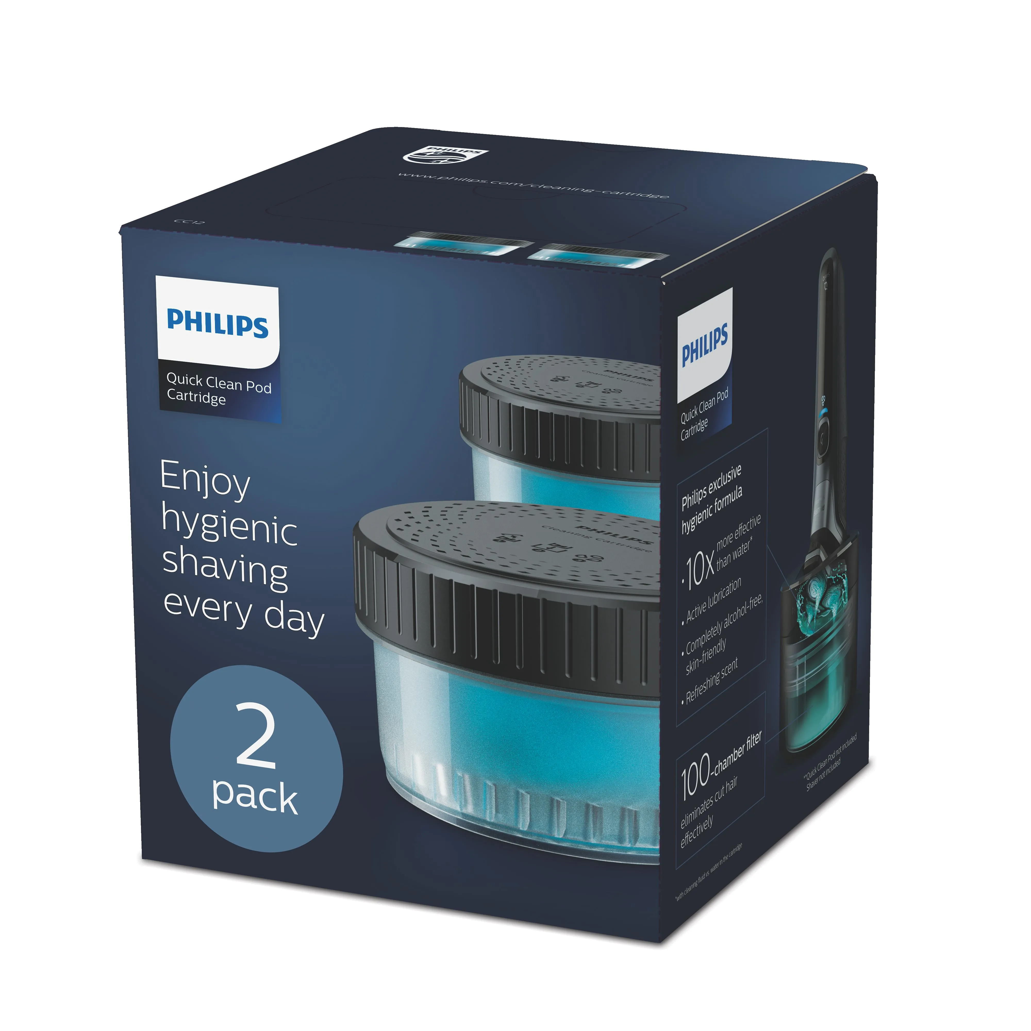 PHILIPS QUICKCLEAN CLEANING CARTRIDGE 2-PACK