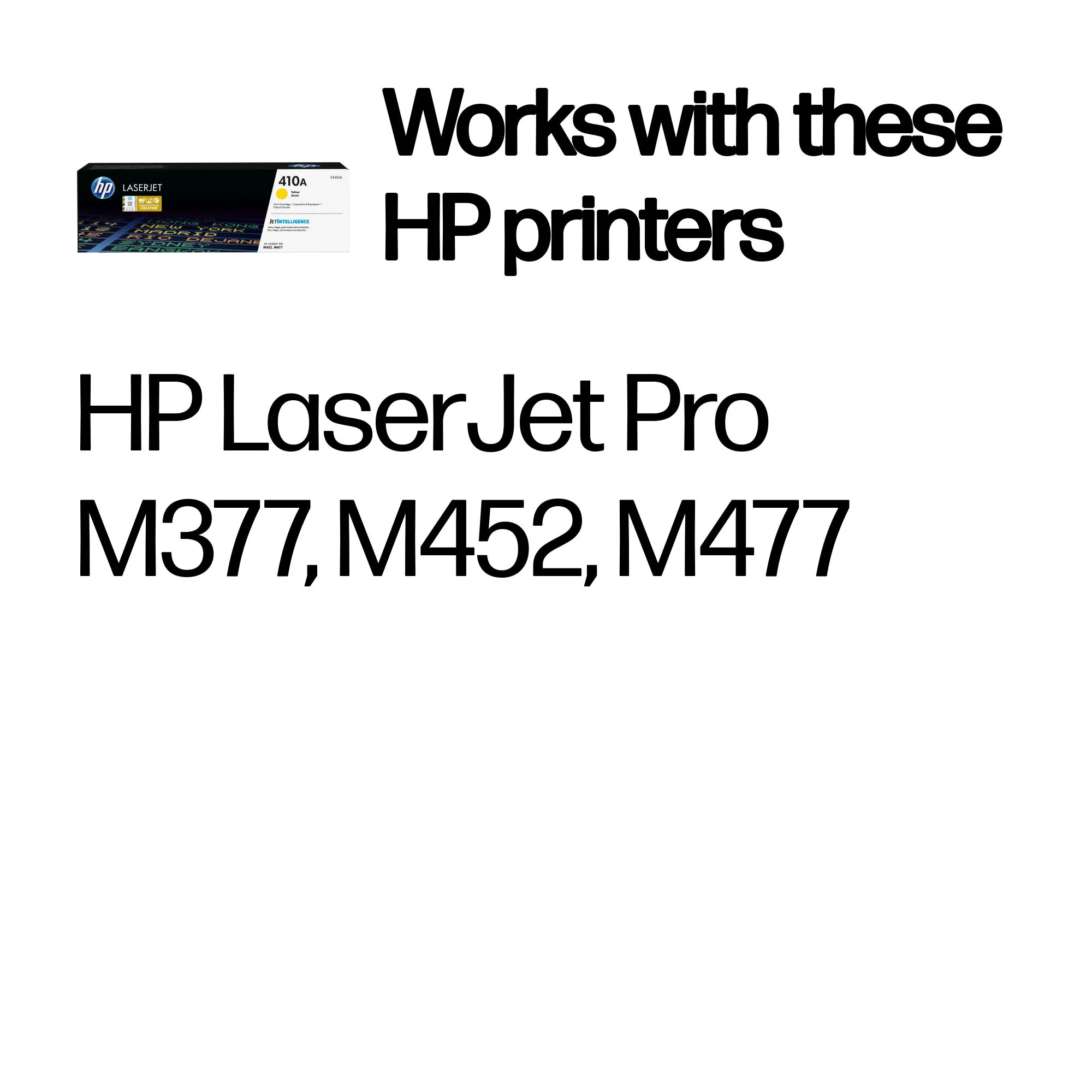 HP 410A toner cartridge, Yellow