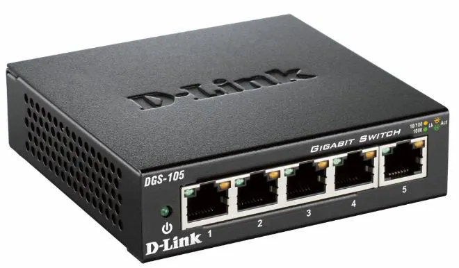D-Link DGS-105/E 5-port Gigabit - Switch