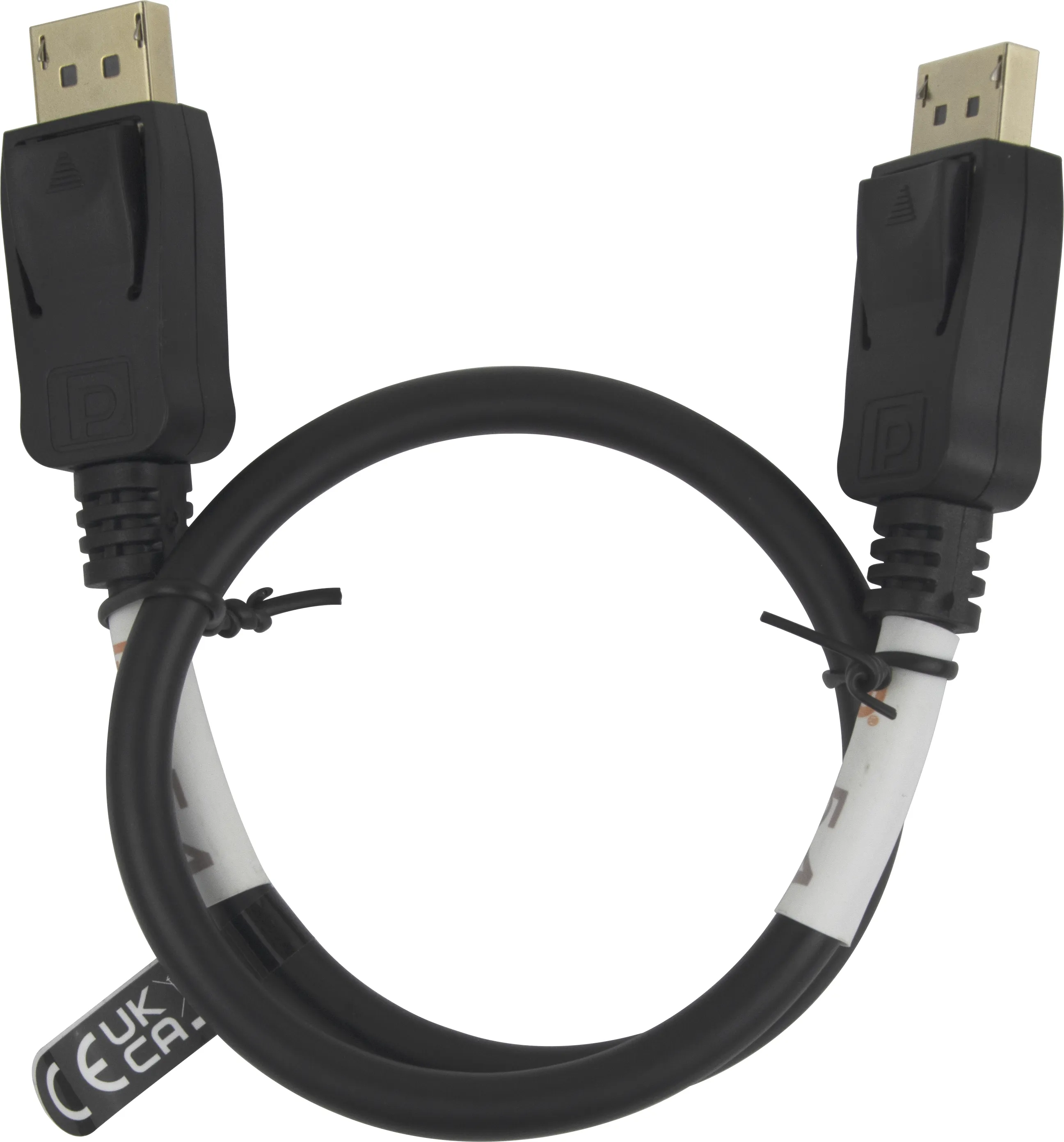 Deltaco DisplayPort 2.1a (DP54) cable, 8K, 0.5 m, Black