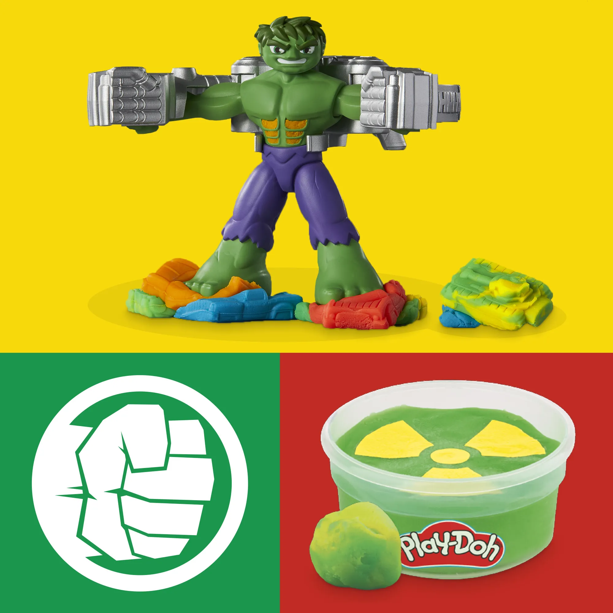 Play-Doh Marvel Hulk &amp; Squish Playset