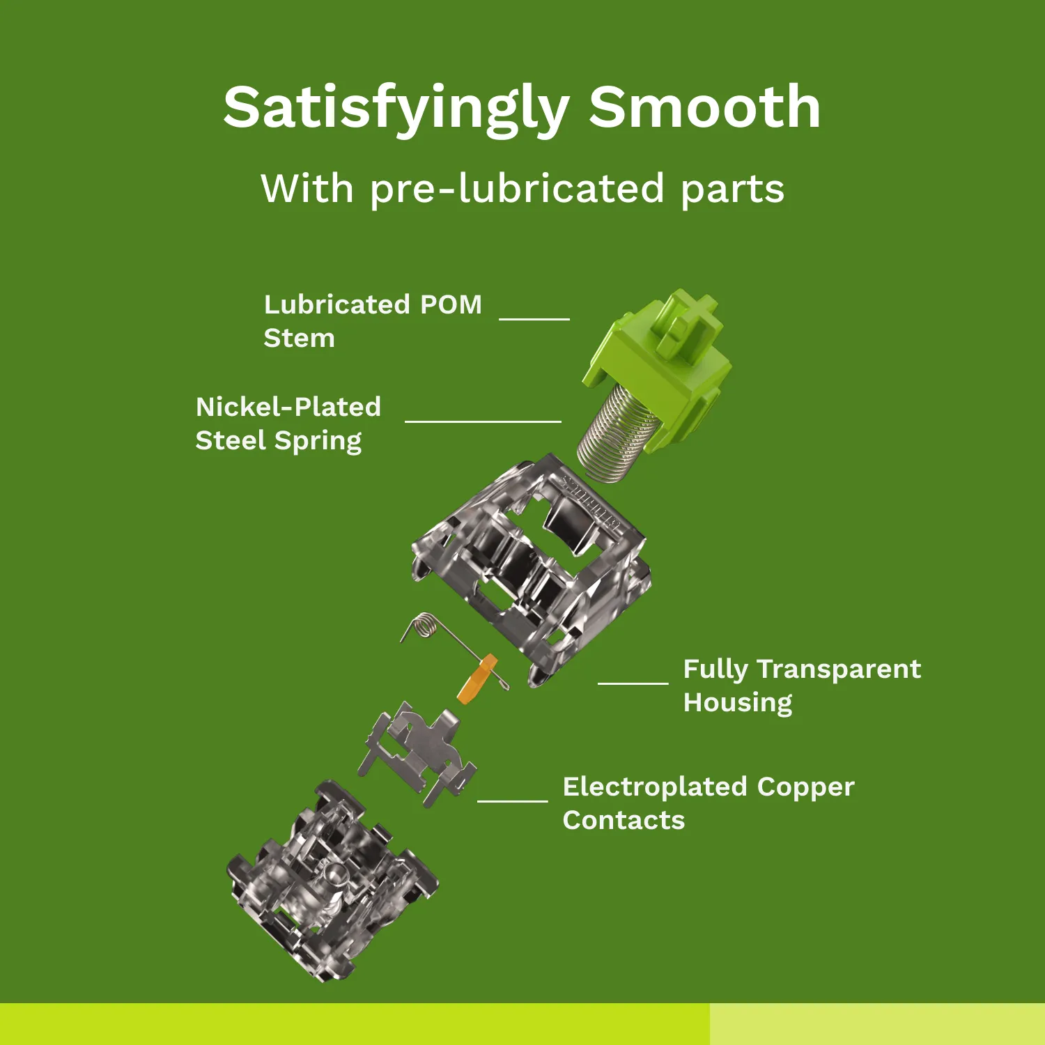 Glorious Raptor Switches Standard MX style stem - switches, 36 pcs