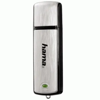 Hama Fancy USB 2.0 16 Gt -muistitikku, musta/hopea