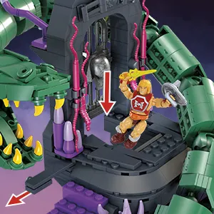Mega Construx Masters of the Universe Origins Snake Mountain Construction Toy
