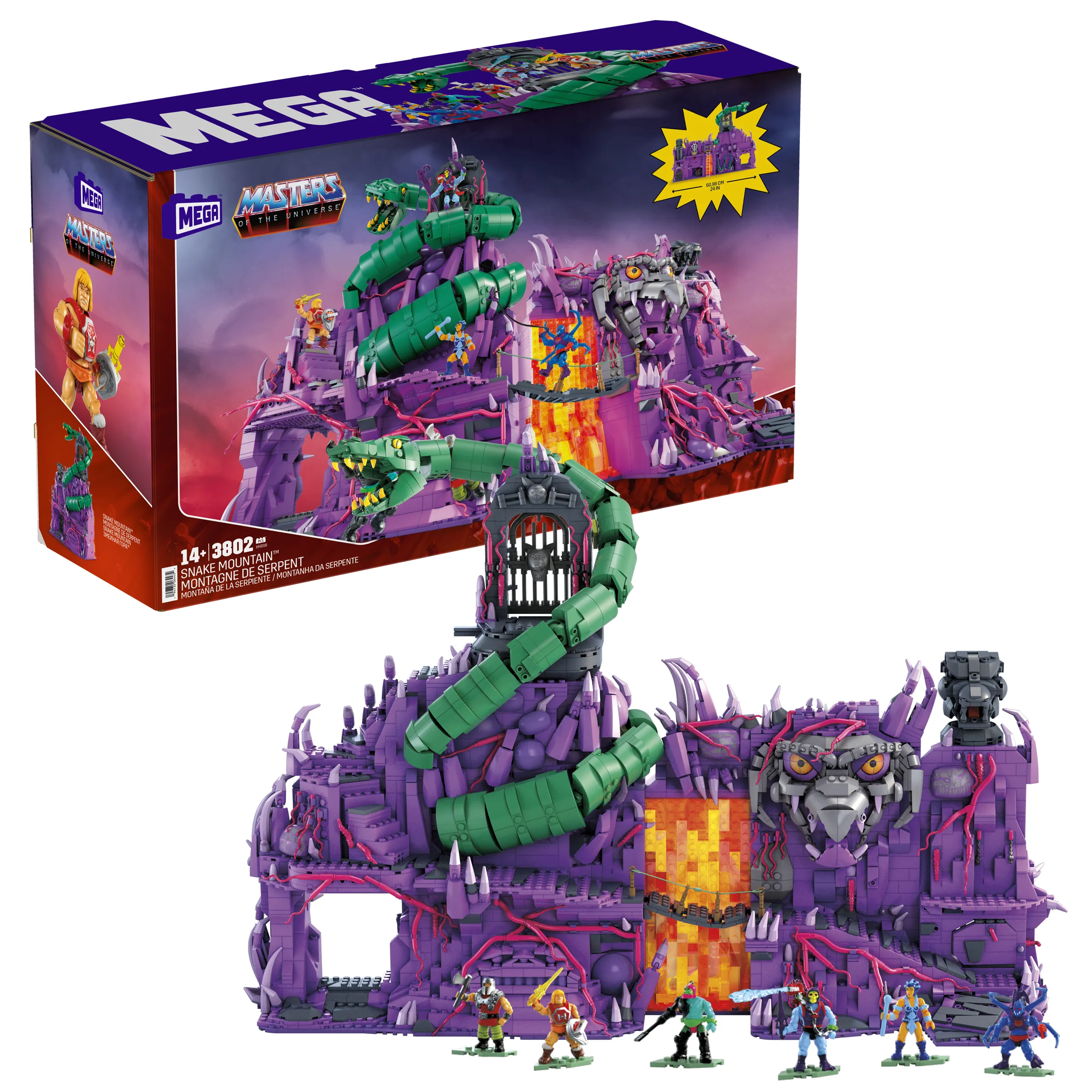 Mega Construx Masters of the Universe Origins Snake Mountain Construction Toy