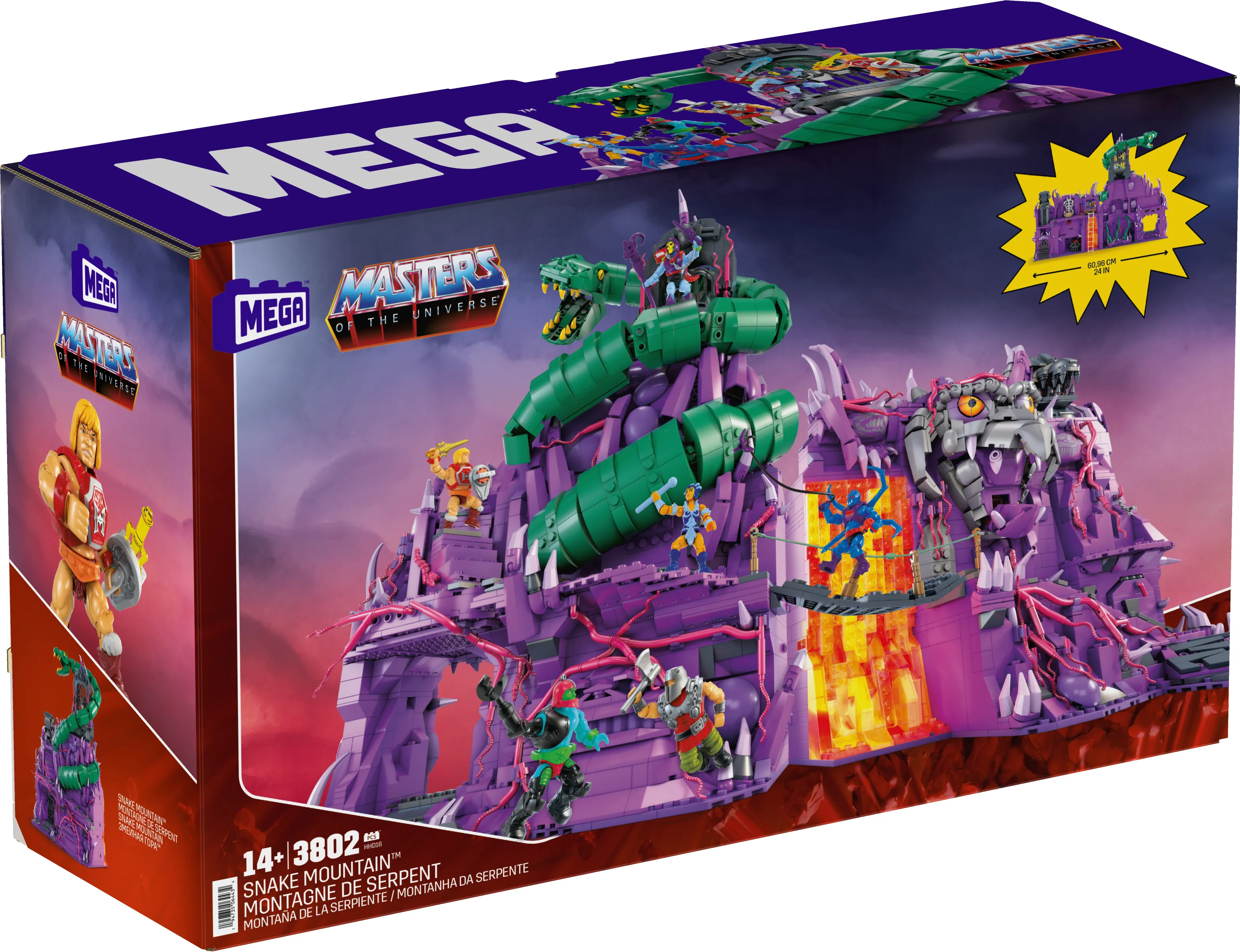 Mega Construx Masters of the Universe Origins Snake Mountain Construction Toy