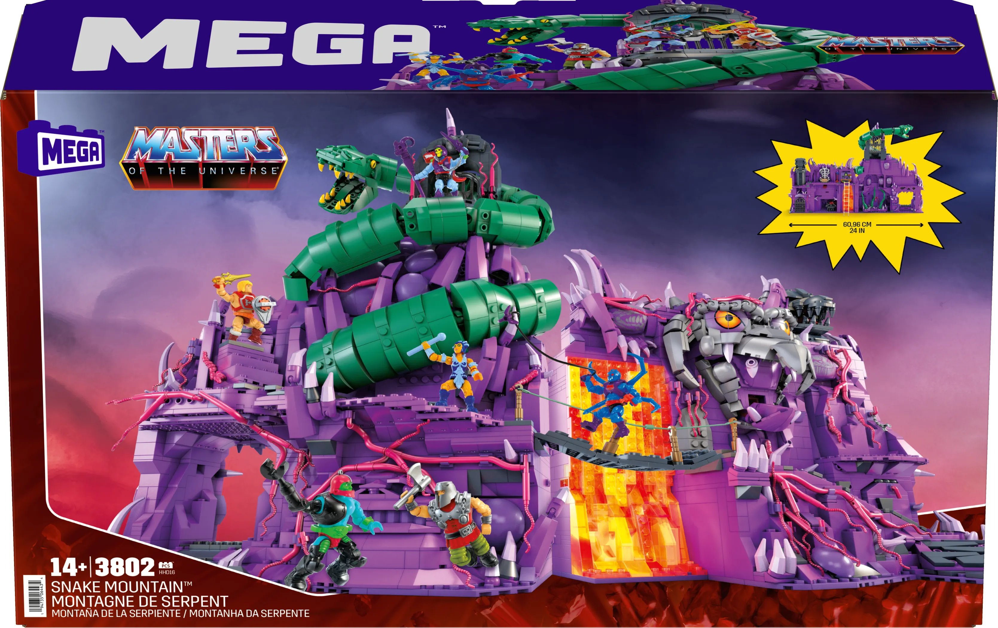 Mega Construx Masters of the Universe Origins Snake Mountain Construction Toy