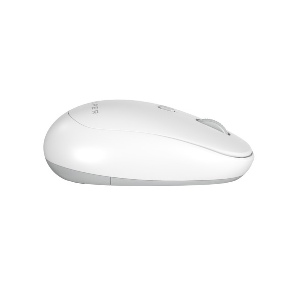 HyperSpace Next HS2100GL Wireless Ergonomic Mouse, Grey and White