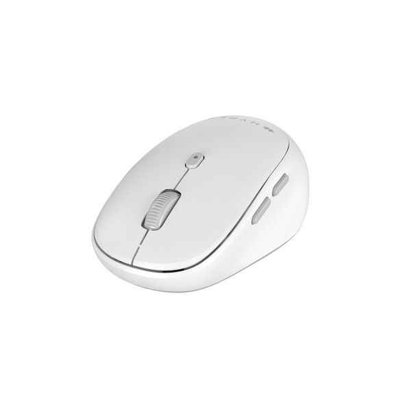 HyperSpace Next HS2100GL Wireless Ergonomic Mouse, Grey and White