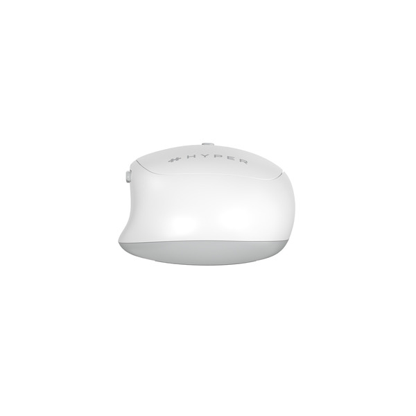 HyperSpace Next HS2100GL Wireless Ergonomic Mouse, Grey and White