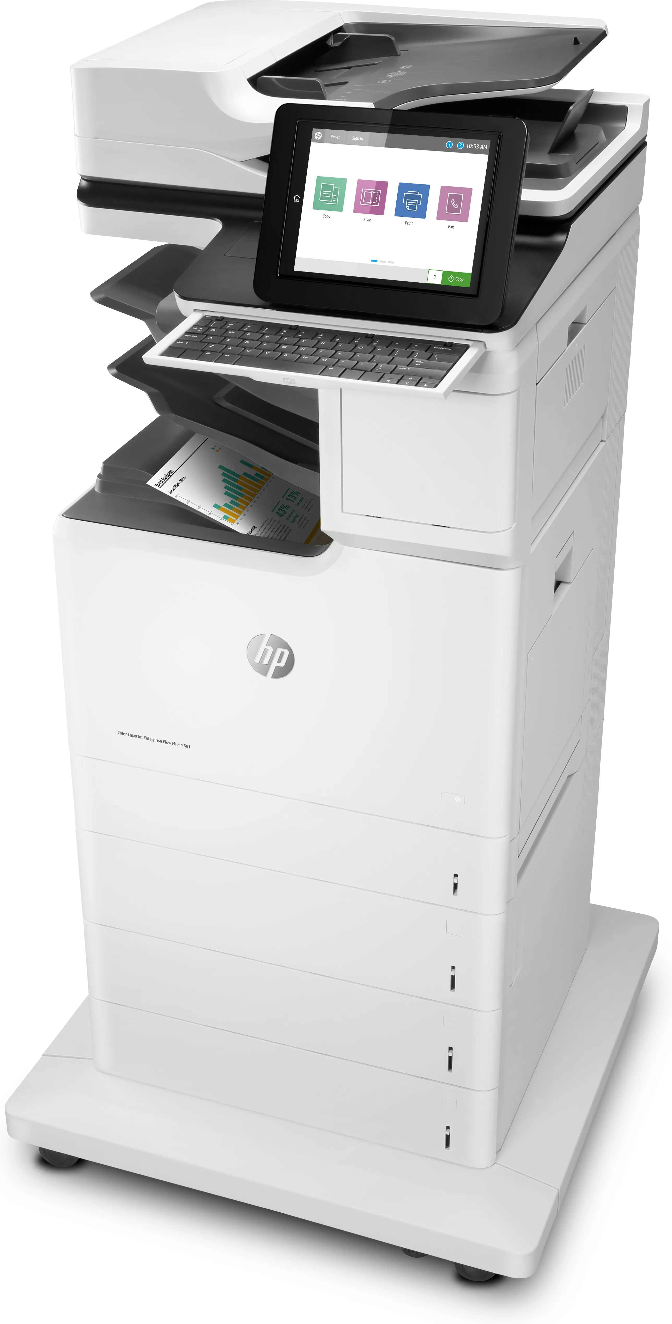 HP LaserJet Enterprise M681z Duplex, LAN, A4 - f&auml;rglaserskrivare