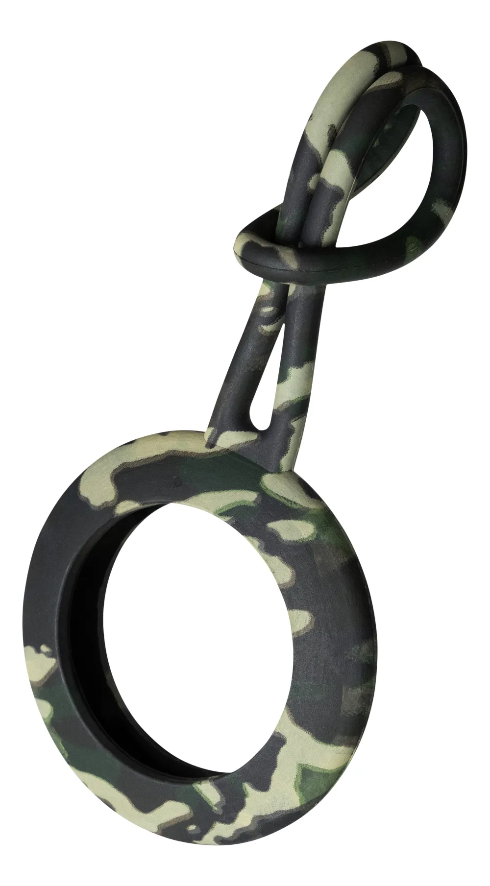 Deltaco Silicone Hanger, AirTag - loop, Camouflage