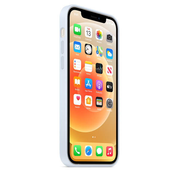 Apple iPhone 12 / 12 Pro, MagSafe - silikonskal, Cloud Blue