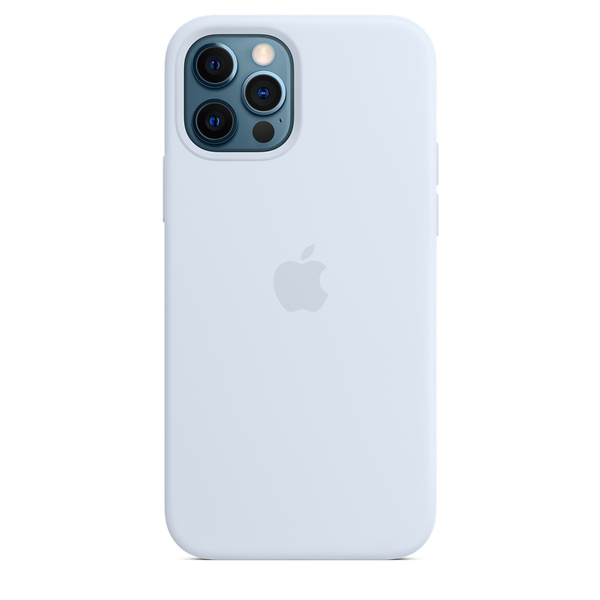 Apple iPhone 12 / 12 Pro, MagSafe - silikonskal, Cloud Blue