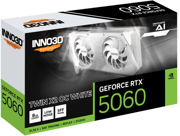 Inno3D GeForce RTX 5060 Twin X2 White OC 8GB Graphics Card