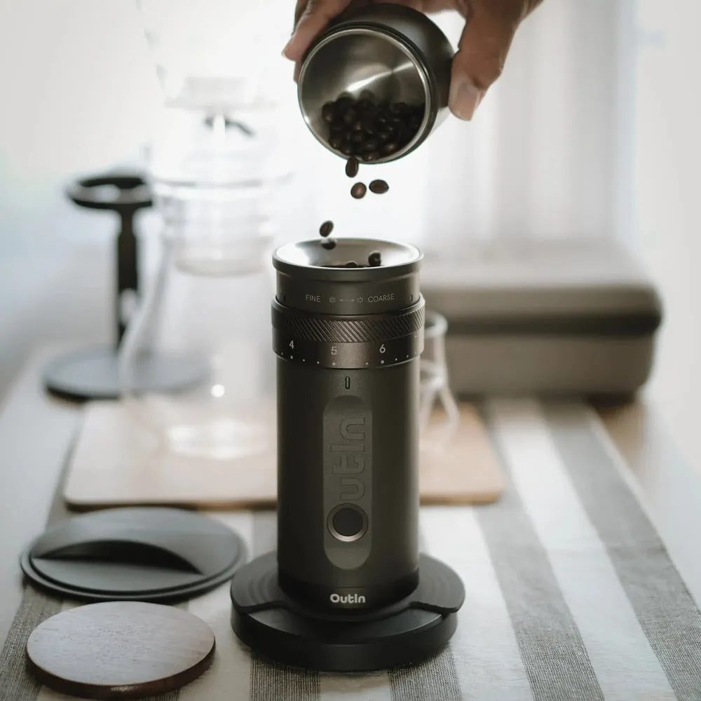 OUTIN Fino OTCG-01-TB Electric Coffee Grinder 25g, Black