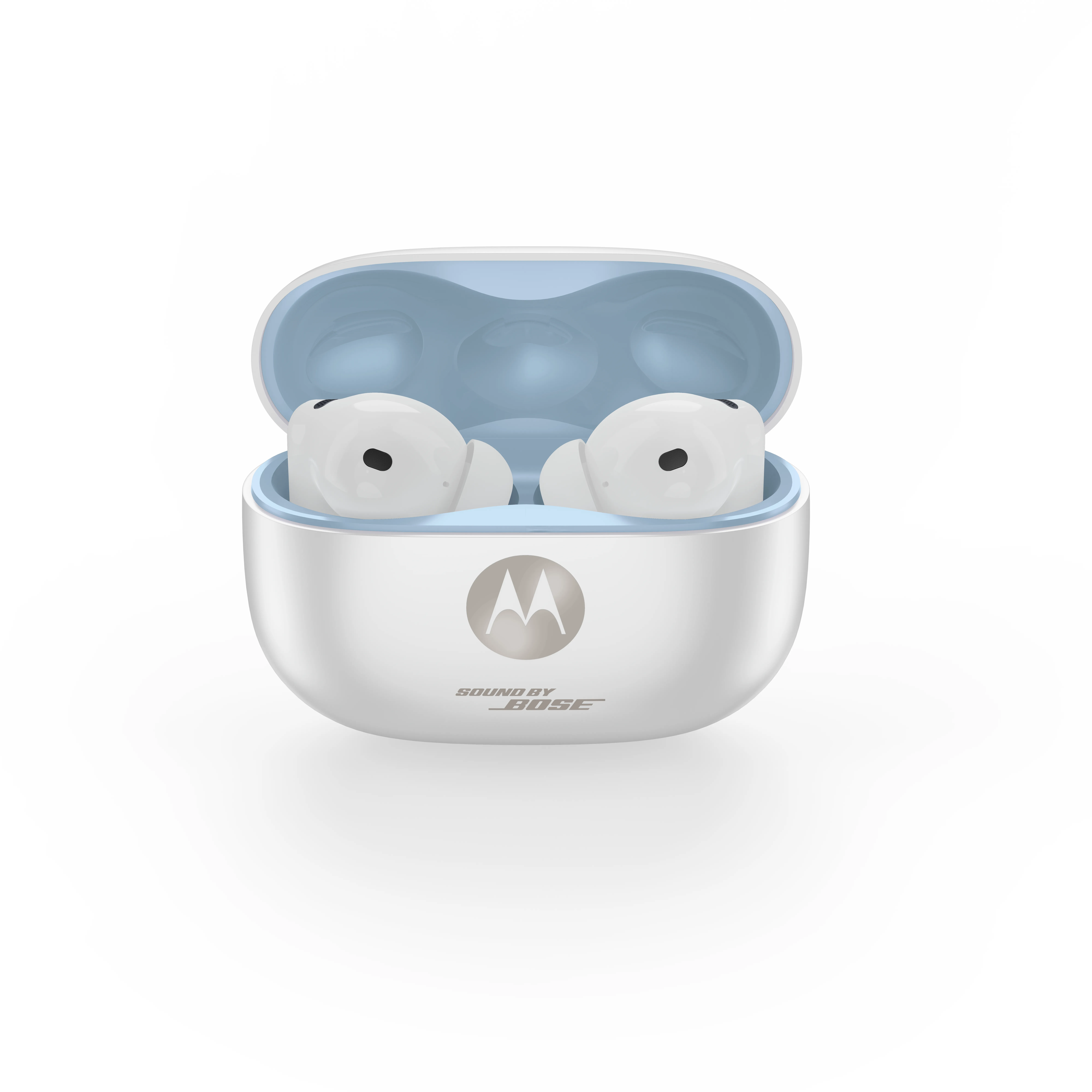 Motorola Moto Buds 2 Plus -langattomat nappikuulokkeet, kirkkaanvalkoinen