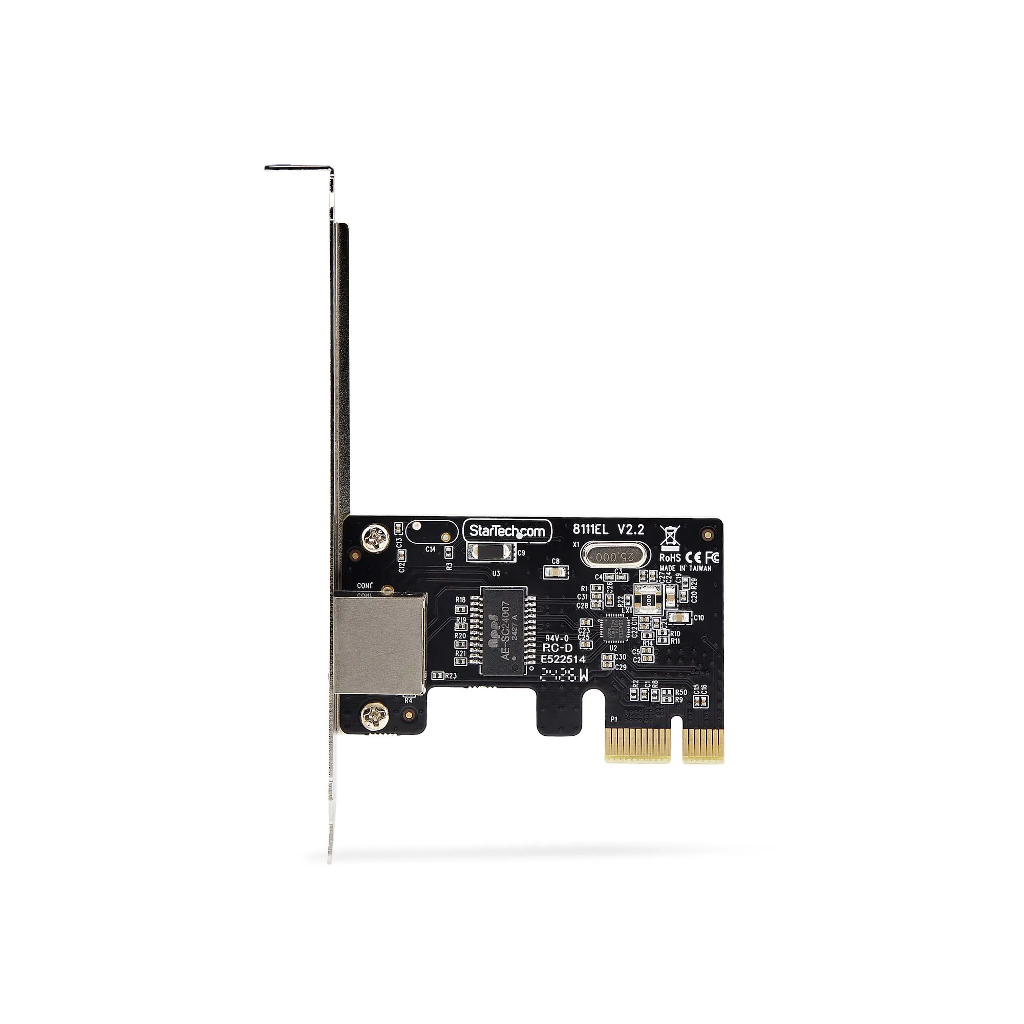 STARTECH.COM 1-Port Gigabit PCIe Network Adapter Card PCI Express LAN Card NIC Realtek RTL8111H TAA Compliant