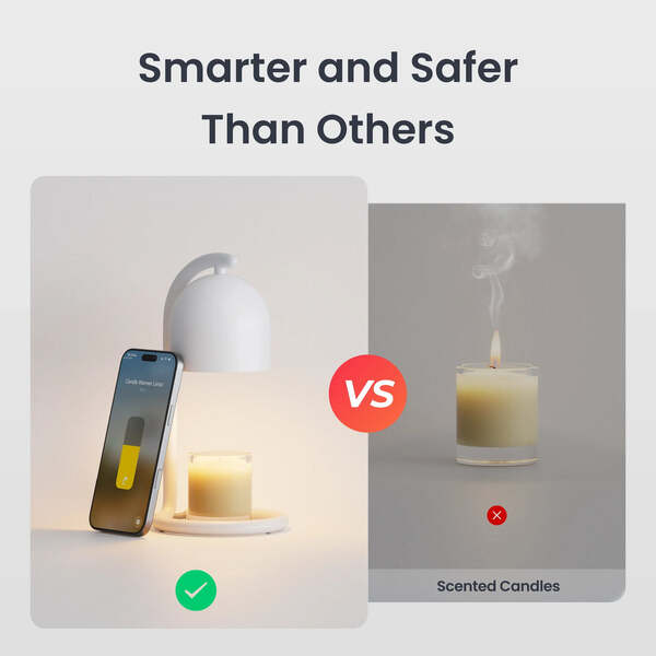 SwitchBot Smart Candle Warmer Lamp - smart candle warmer lamp, white
