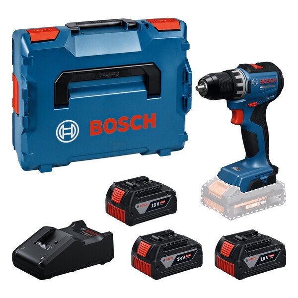 BOSCH Professional GSR18V-52 -akkuporakone, 18 V, 3 x 5,0 Ah, L-BOXX