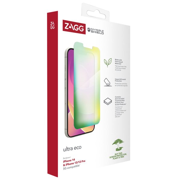 ZAGG InvisibleShield Ultra ECO AM Apple iPhone 13/13 Pro/14 6.1inch Case Friendly Screen