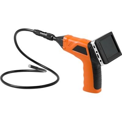 Tutkintakamera, IP67, 3,6&quot; TFT-n&auml;ytt&ouml;, microSD-tallennus, LED,