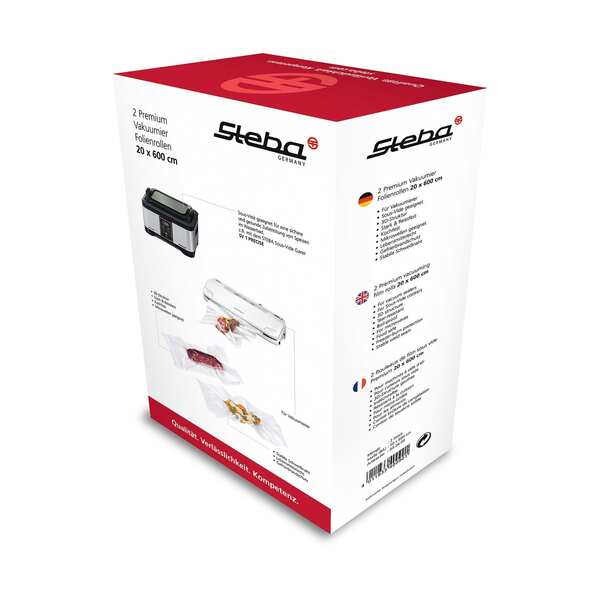 Steba Premium 93-26-00 20 x 600 cm Vacuum Roll, 2 pcs, Clear