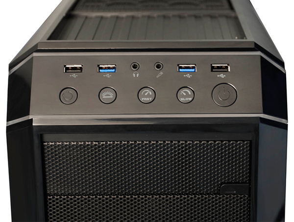 Chieftec ATX gaming tower case black