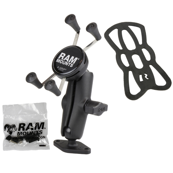 RAM MOUNTS X-GRIP TELINE, PIENI/KESKIKOKOINEN PUHELIN, B-KOKO 1.0&quot; KUULA, TIMANTTI-ALUSTA