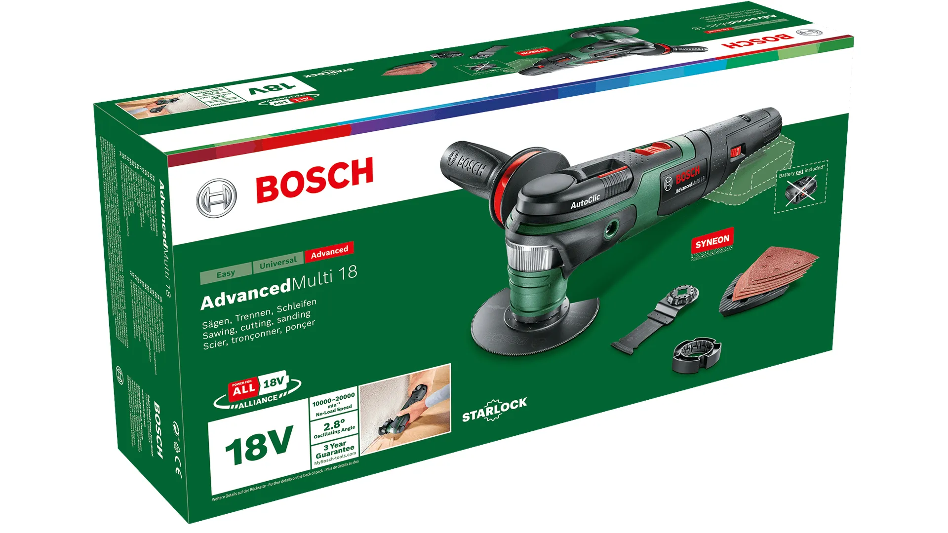 Bosch AdvancedMulti 18 Cordless Oscillating Multi-Tool Solo
