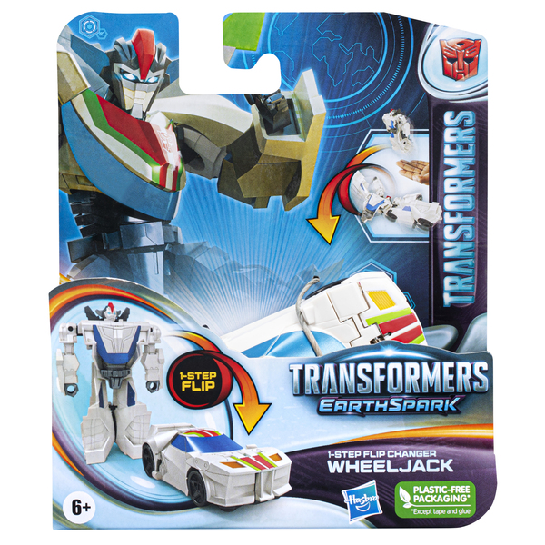 Hasbro Transformers EarthSpark 1-Step Flip Changer Wheeljack Toy Figure (10 cm Tall)