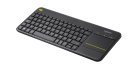 Logitech K400 Plus Touch -langaton näppäimistö, musta