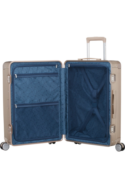 AMERICAN TOURISTER Soundbox Alu Spinner 68, Medium, Aluminium Luggage, Bronze