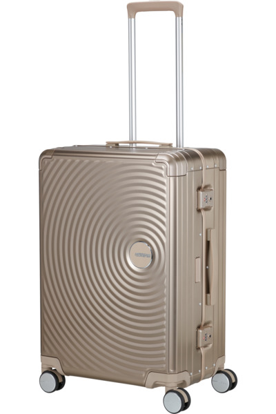 AMERICAN TOURISTER Soundbox Alu Spinner 68, Medium, Aluminium Luggage, Bronze