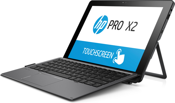 HP 12" Pro x2 612 G2, 256GB, Win 10 Pro - kannettava, hopea