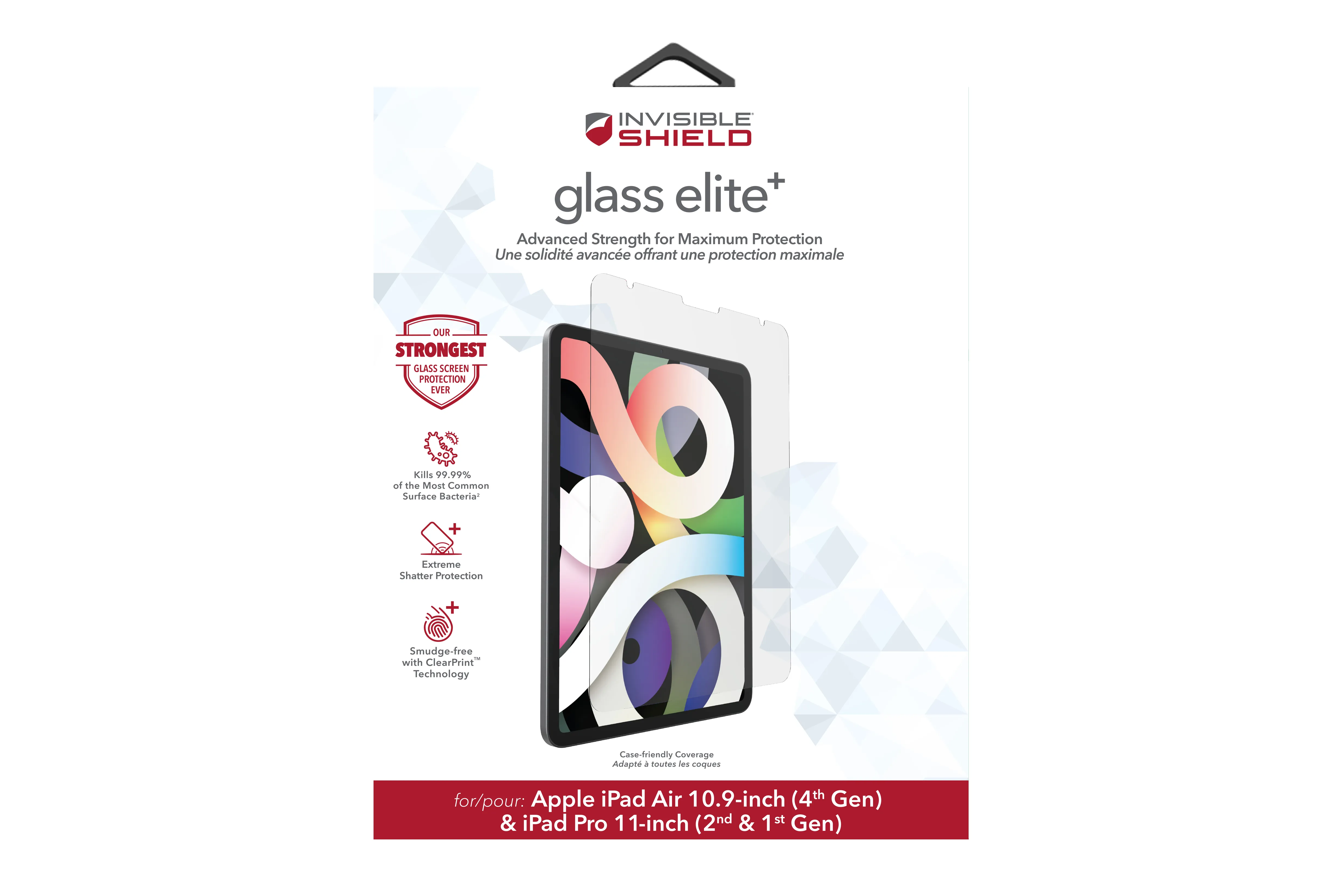 ZAGG InvisibleShield Glass Elite+ Apple iPad 10.9inch/11inch Pro