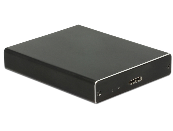 Delock External Enclosure 2 x M-2 Key B -- USB 3-1 Gen 2 -USB 10 Gbps- with RAID