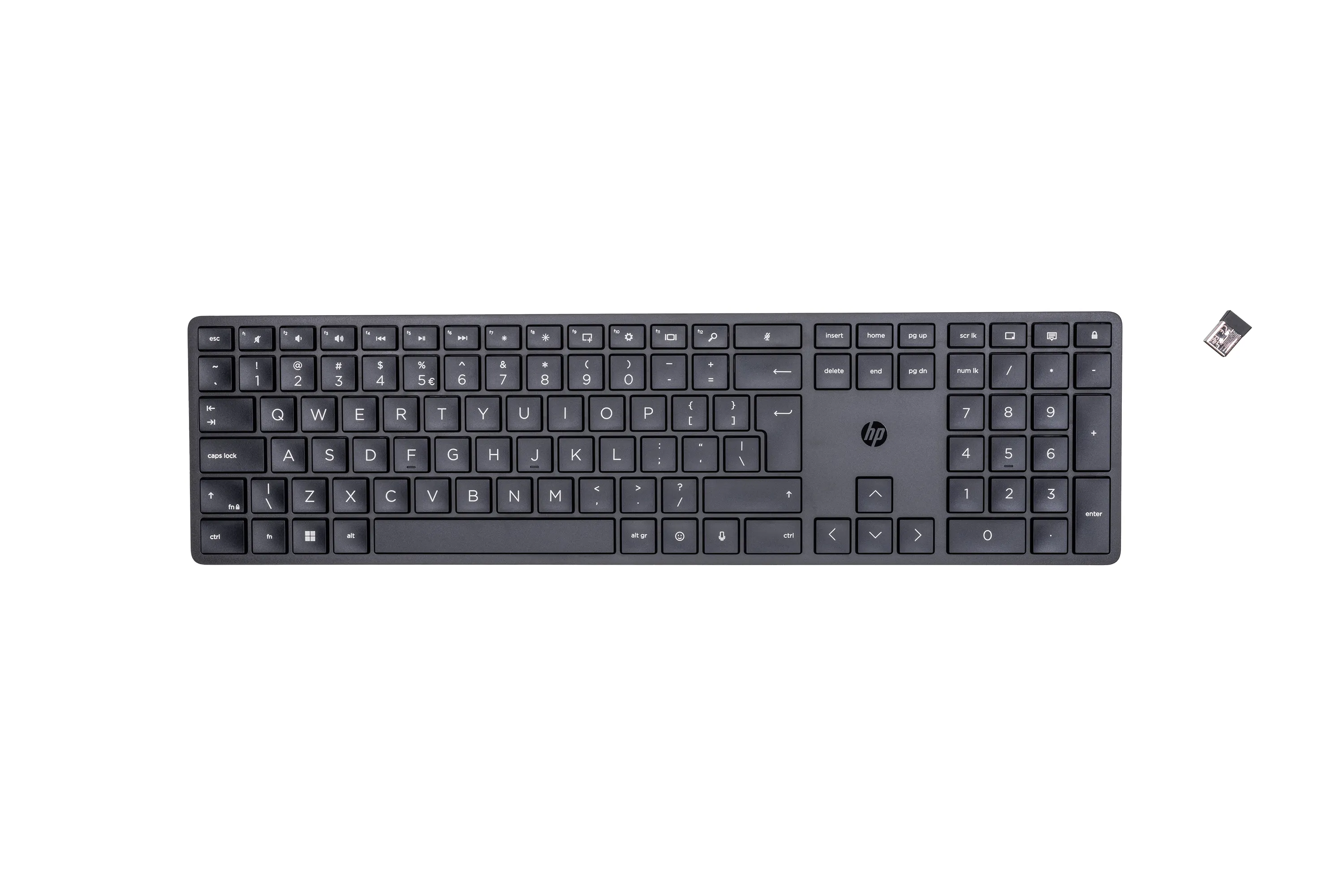 HP 450 Wireless Keyboard, Black - Nordic (Consumer)