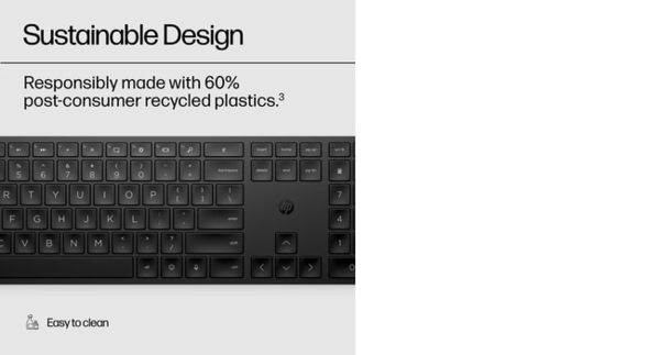 HP 450 Wireless Keyboard, Black - Nordic (Consumer)