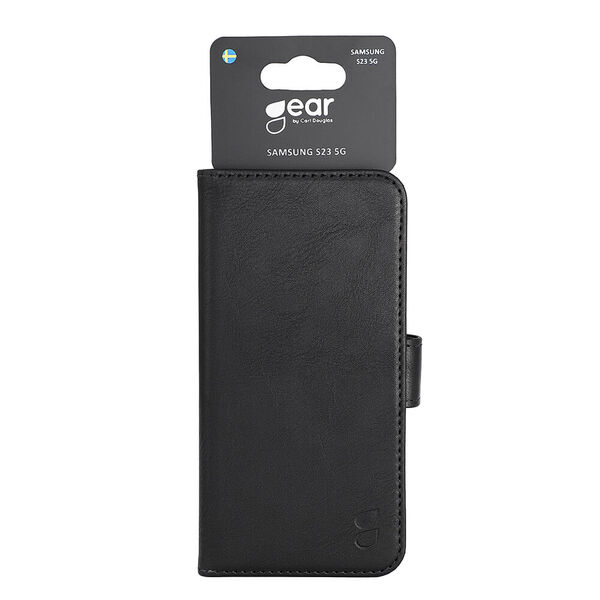 GEAR Wallet, Galaxy S23 - pl&aring;nboksfodral, Svart