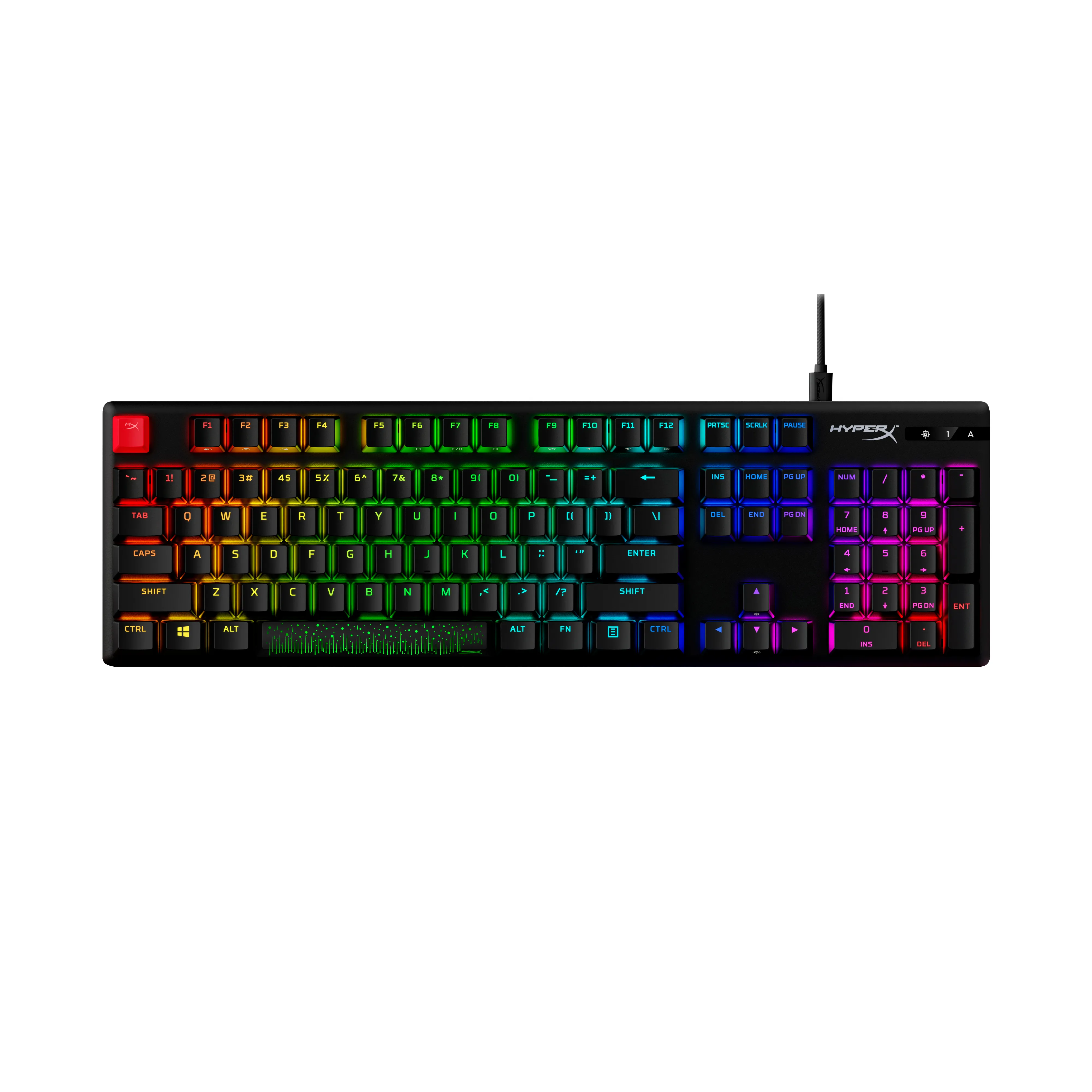 HyperX Alloy Origins PBT Red - gaming keyboard, Black