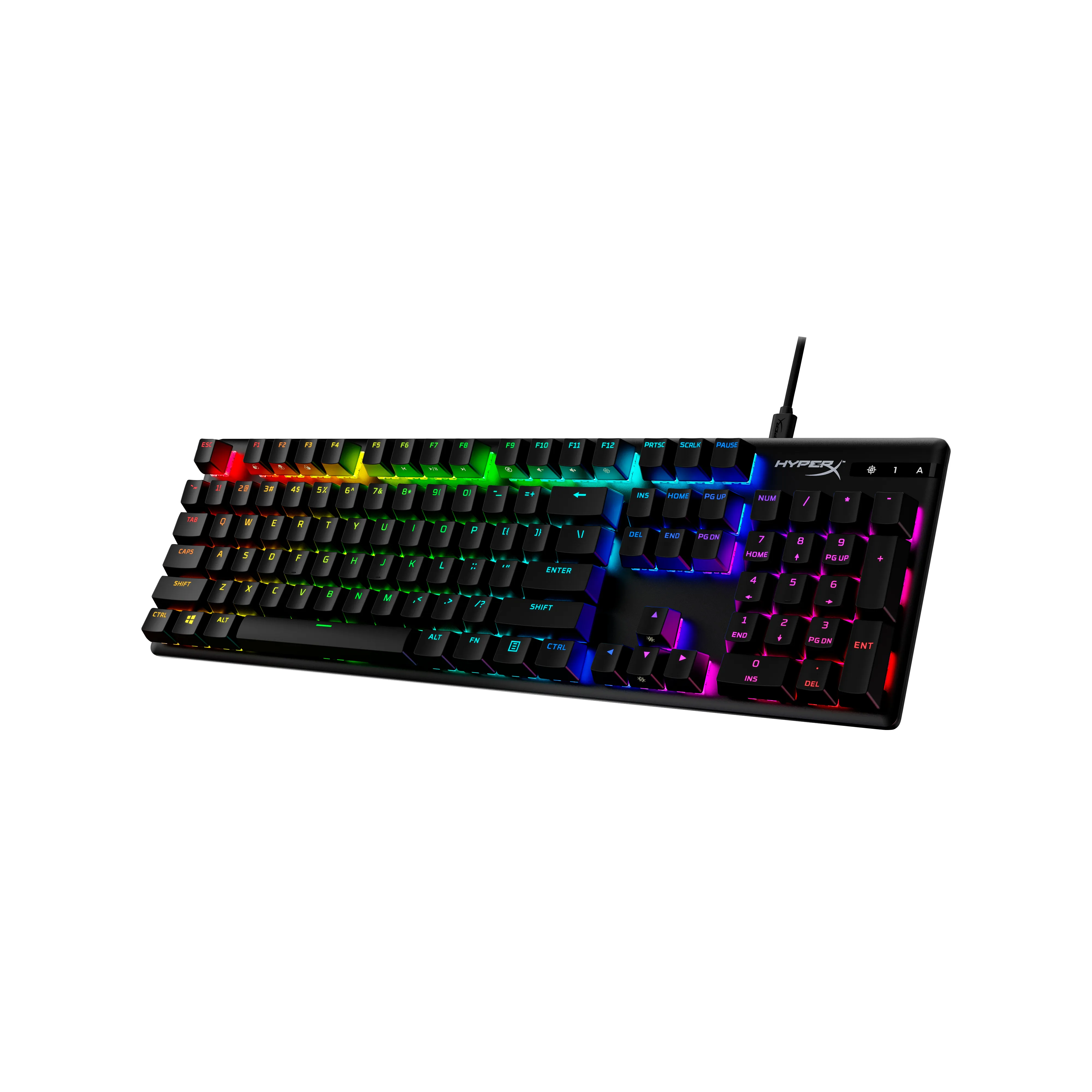 HyperX Alloy Origins PBT Red - gaming keyboard, Black
