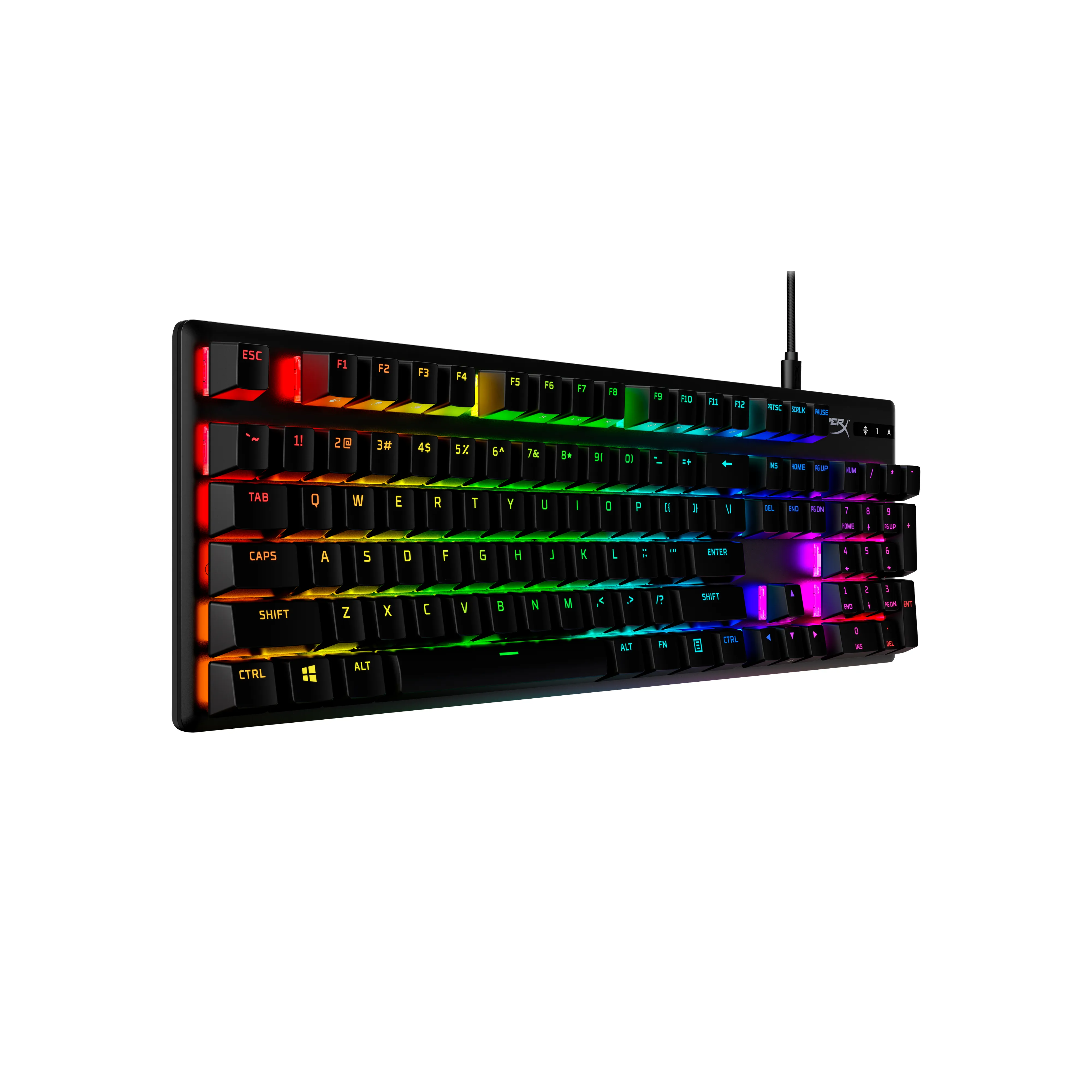 HyperX Alloy Origins PBT Red - gaming keyboard, Black