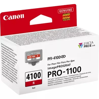 Canon PFI-4100 ink tank, 80 ml, Red