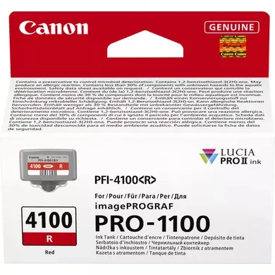 Canon PFI-4100 ink tank, 80 ml, Red