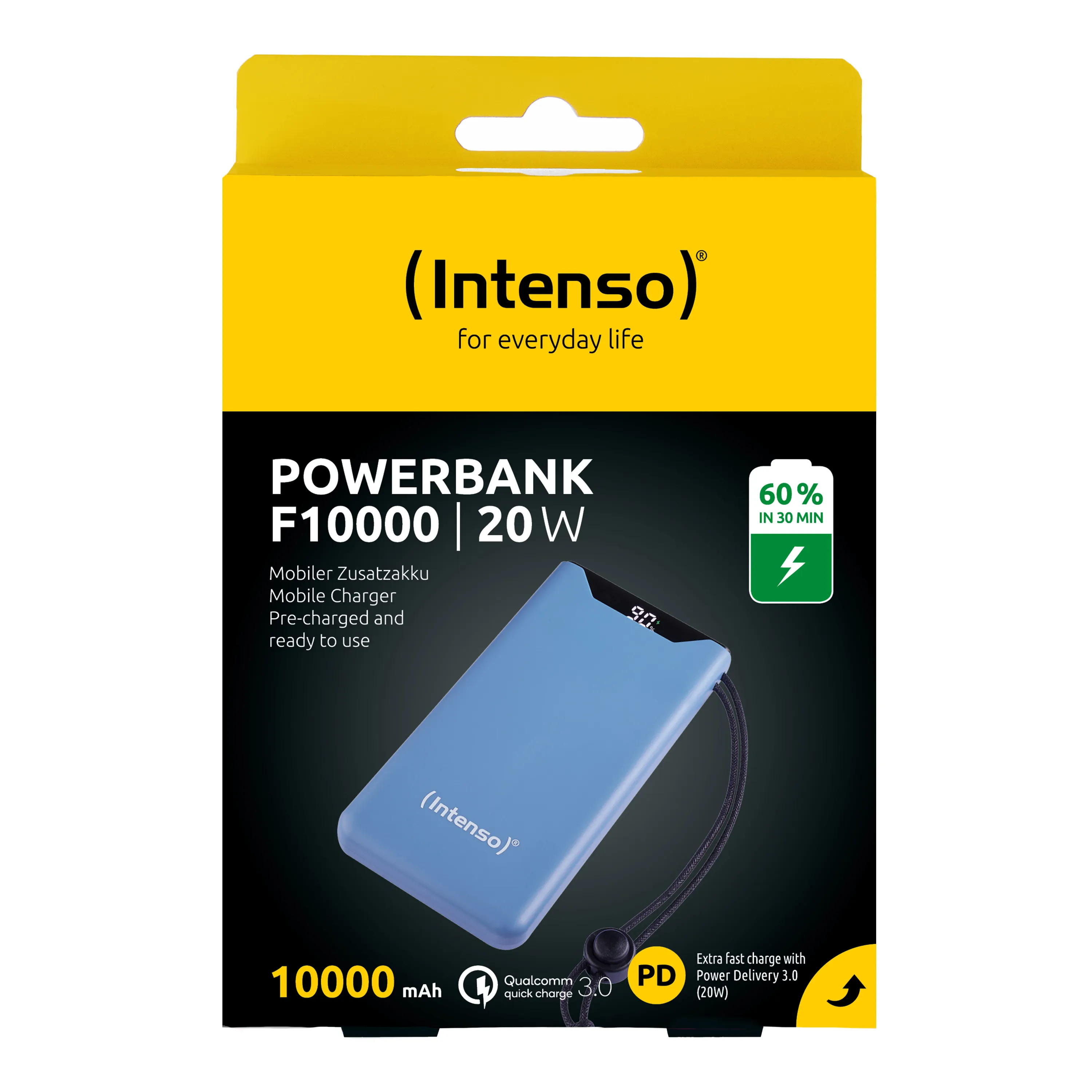 Intenso Power Bank -varavirtalähde, 10000 mAh, Sininen