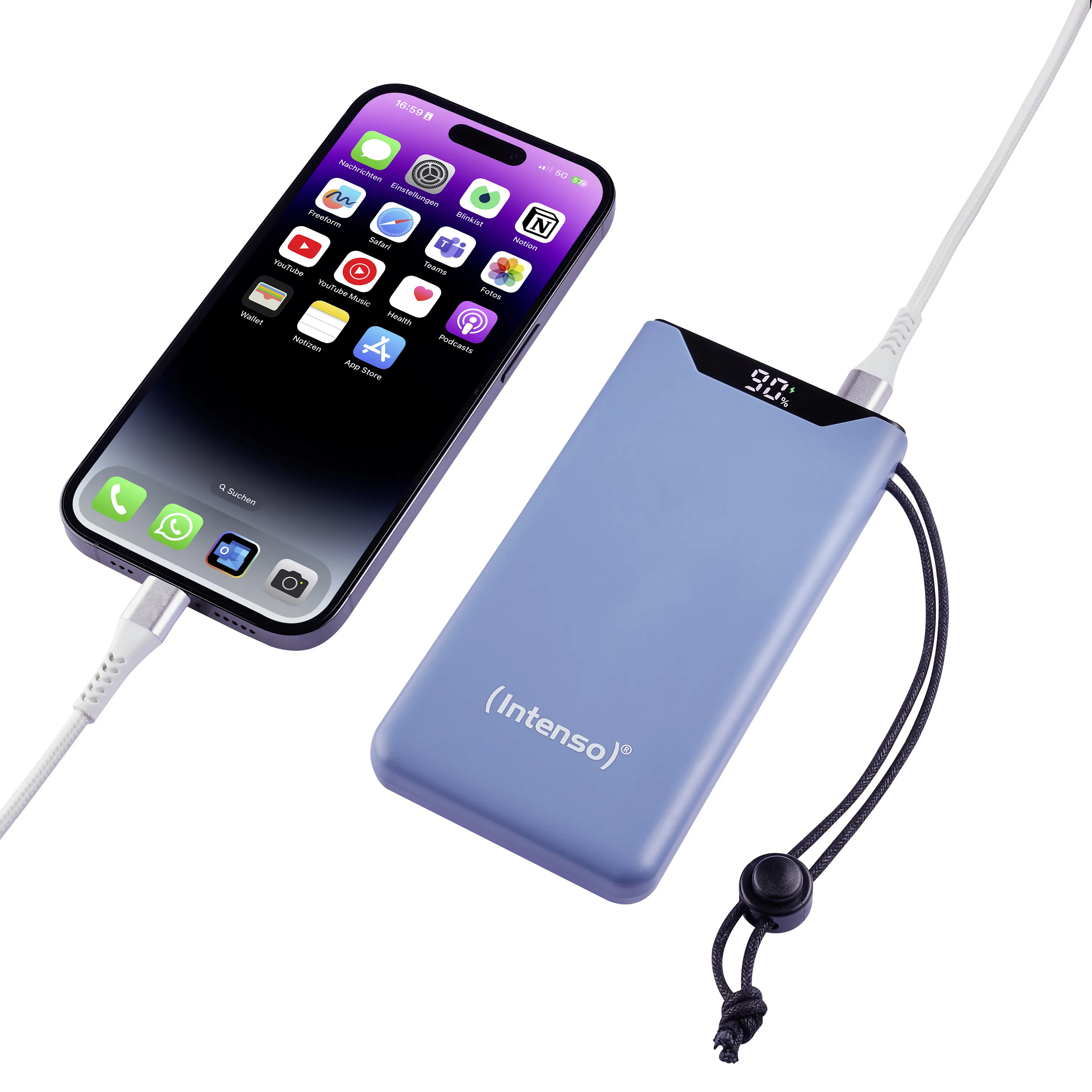 Intenso Power Bank -varavirtalähde, 10000 mAh, Sininen