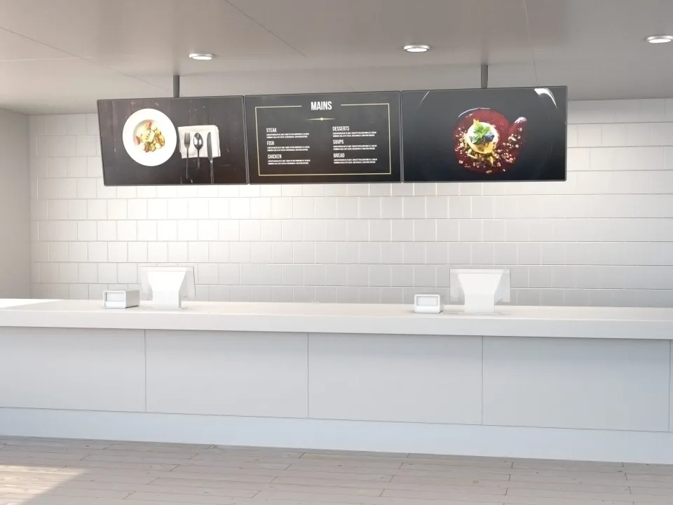 M Menu Board Mount Pro MBC4X1U