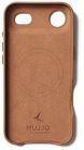 Mujjo Full Leather MagSafe Case for iPhone 17, Tan